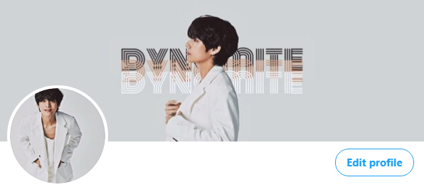  #BTS_Dynamite   — icon and header [V] ♡ @BTS_twt  #BTS    #방탄소년단    #V  #TAEHYUNG  #뷔  #김태형