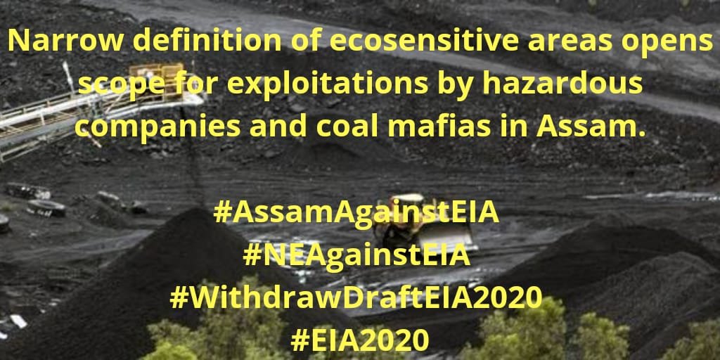 Cumulative Assessment must be conducted annually 4 ALL industrial, mining, service sector operating in clusters like industrial/technology parks, export processing zones esp in polluted areas <a href="/moefcc/">MoEF&CC</a> <a href="/PrakashJavdekar/">Prakash Javadekar</a> #AssamAgainstEIA #WithdrawDraftEIA2020