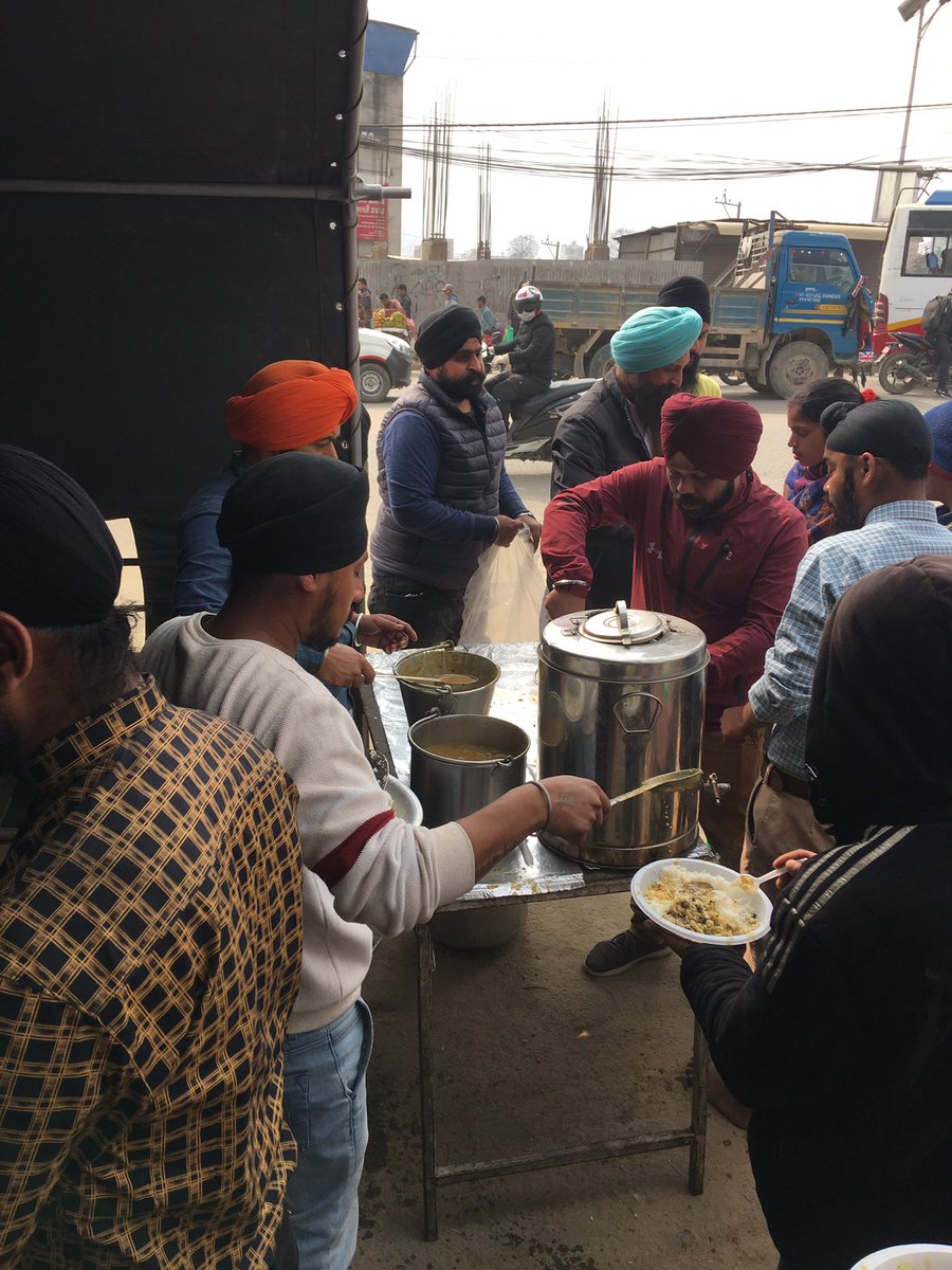 Current Sikhs in Nepal continuing legacy of Guru Nanak Dev Ji by serving langgar near the Muth to the locals every weekend.