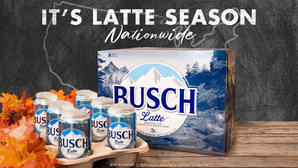 Busch Latte is now available nationwide, from coast(er) to coast(er)