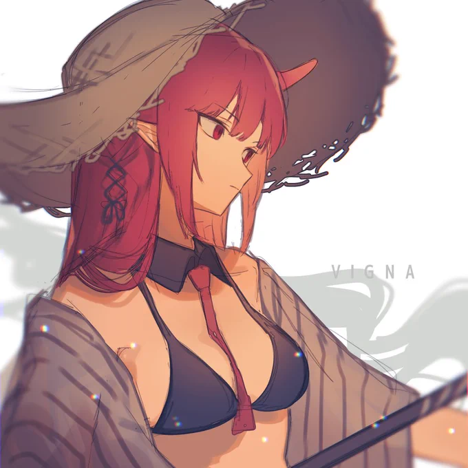 #アークナイツ版深夜の真剣お絵かき60分一本勝負  #アークナイツ   #明日方舟 
ヴィグナ 