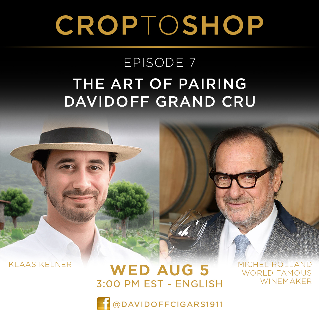 Fill your time beautifully with premium wines and Davidoff cigars. Join us on Wednesday August 5th and learn everything about Davidoff Grand Cru and why wine is the perfect companion to this cigar line.