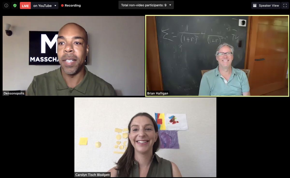 MassChallenge's tweet photo. We're underway: @Densonology, @bhalligan &amp; @CTBGiants talking customer-centric #sales and #marketing. Join us!  

https://t.co/7YdMJVd6hb https://t.co/WzeLT6XL6i