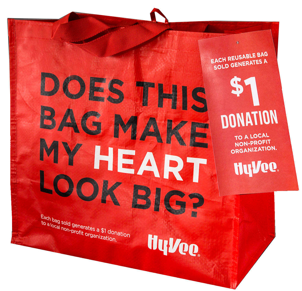 For the month of August, JDRF - Greater Iowa will receive a $1 donation from each purchase of the $2.50 reusable red "My Heart" Bag at the Hy-Vee store located at Hy-Vee 4605 Fleur Drive, Des Moines IA.
