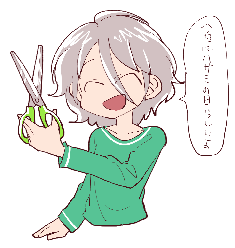 今日はハサミの日らしいです 