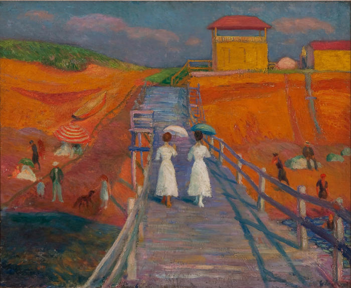 fraveris's tweet photo. William Glackens Passeggiata a Capo Cod Pier https://t.co/TkQdFAutfT