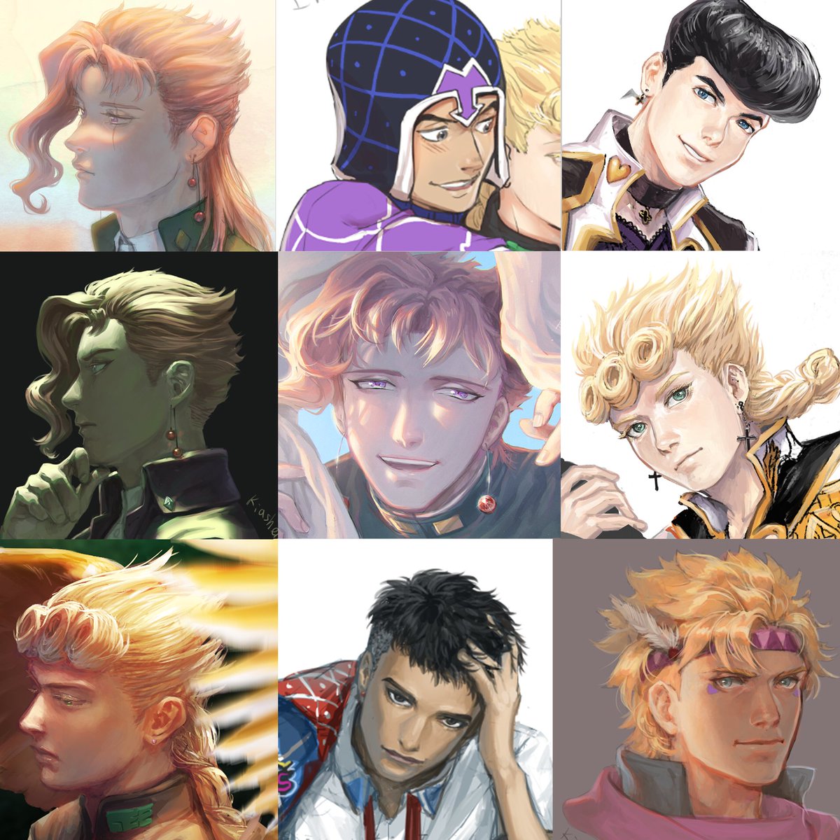 I can't believe I have enough Jo Jo drawings to do #faceyourart ???? ALL JOJO MEN~~~~
I like drawing 3/4 angle a lot. 