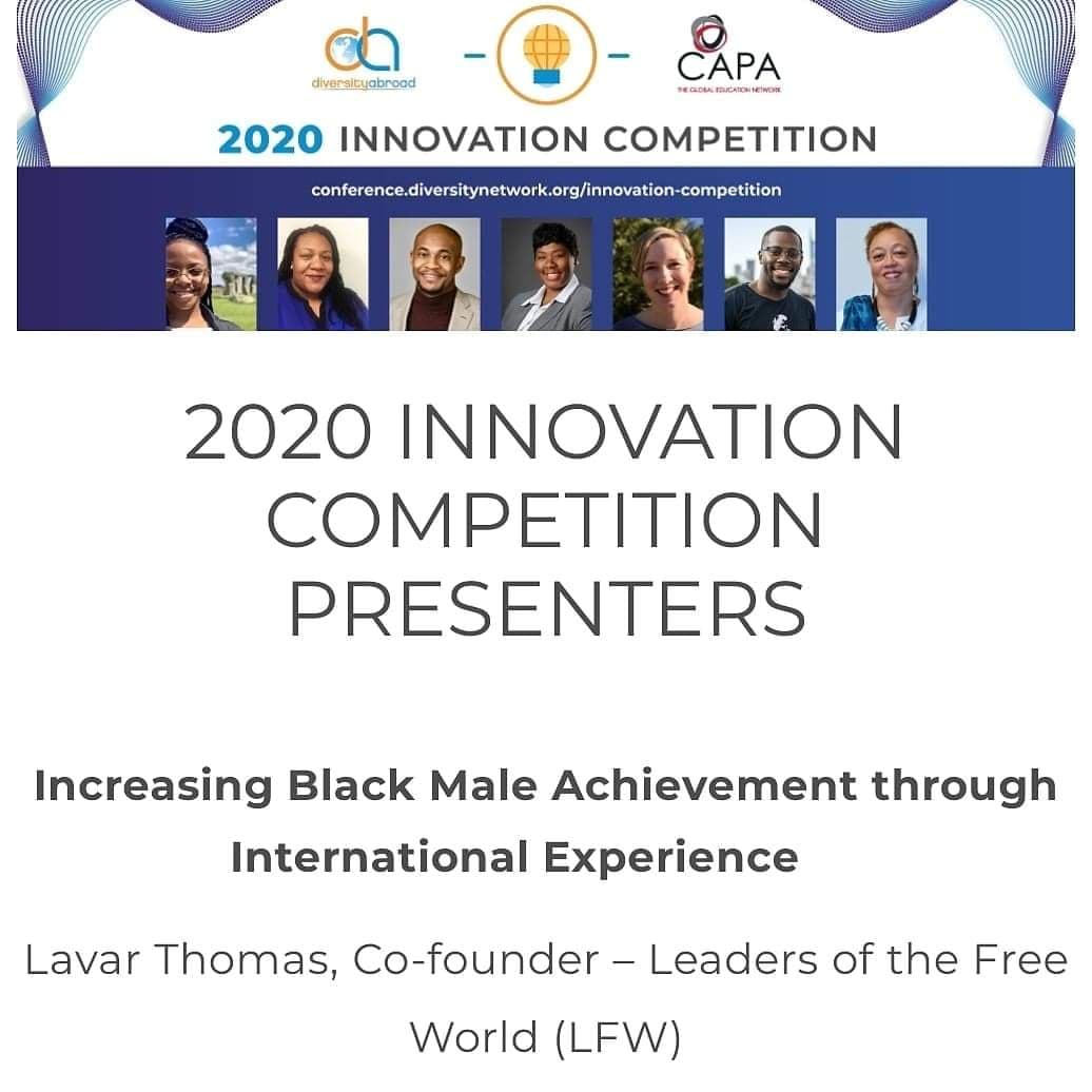 Today's the day!!
Diversity Abroad Virtual Conference. Leaders of the Free World is part of this year's Innovation Competition!
Looking forward to all of the sessions.

#diversityabroad #internationaleducation #studyabroad #DAConf20
