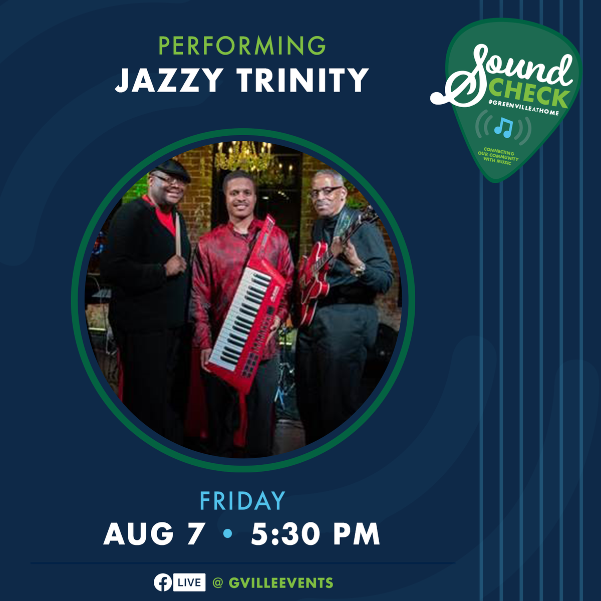 gvilleevents's tweet photo. ๐ถ๐คฉ A new month of music! and the last lineup of our Sound Check virtual concert series on Facebook LIVE.
#TuneInSC: Thursdays + Fridays at 5:30 PM. Happening at https://t.co/KmMOKa72Uq https://t.co/dDuEEs5xTm