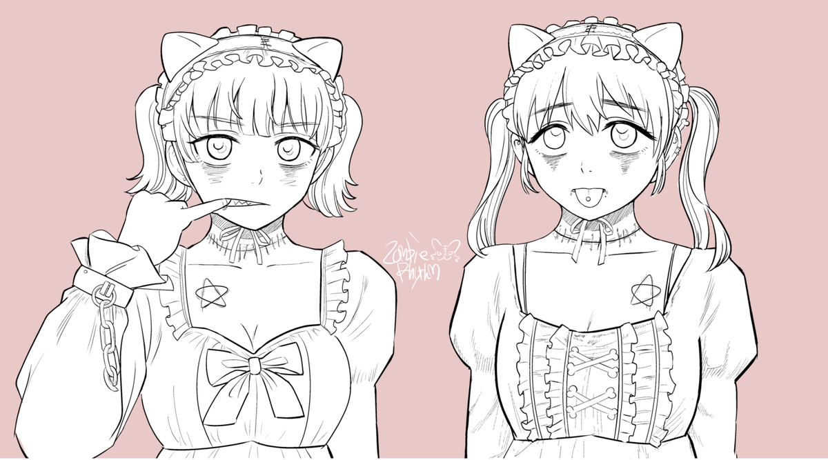#イマフェス2020 という企画で創作ゾンビアイドルのグッズを8/31に販売予定です。かわいいかわいい絵を描くので応援して頂けると嬉しいです? 