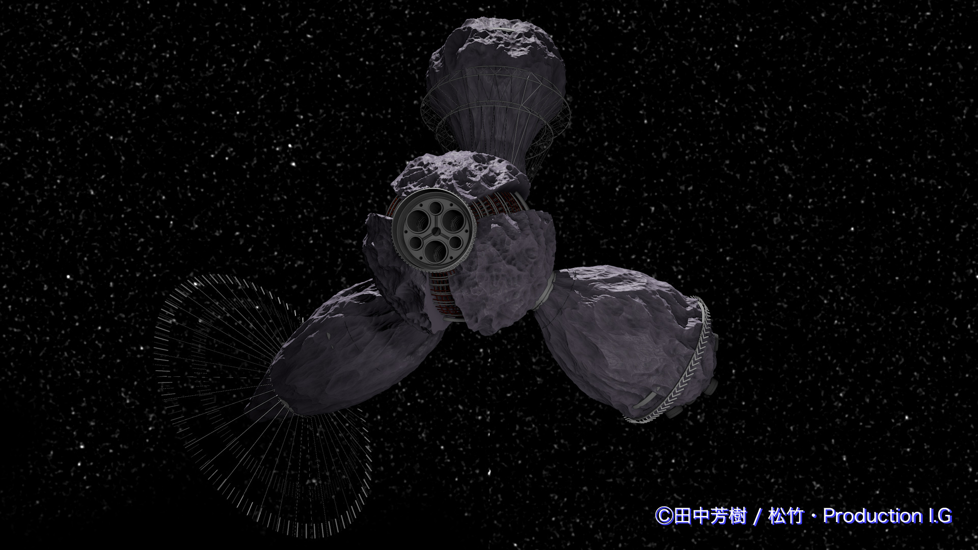 Uzivatel 小倉信也 Na Twitteru レンテンベルク要塞は帝国でも旧世代の宇宙要塞で イゼルローン要塞やガイエスブルグ要塞よりも前時代の技術や装備で構築されて見えるように 包太鼓 の紐にも見える 弦 を張った 重力波センサー や大規模な 重力制御機関 などで