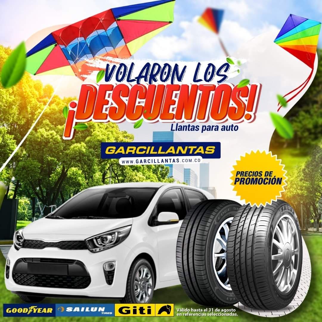 garcillantas's tweet photo. ¡Volaron los descuentos! #Llantas para auto precios de promoción. 🥳
Escríbenos para cotizar https://t.co/hW4f8NlKZ9