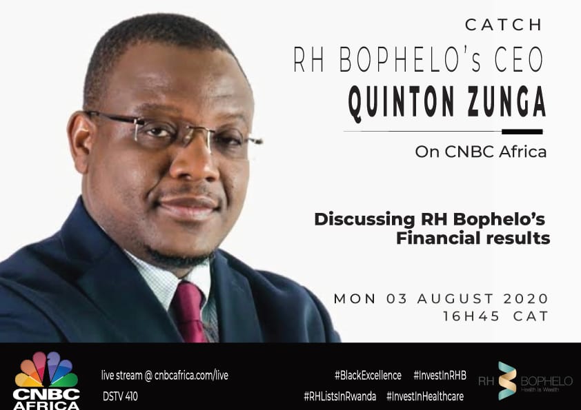 REMINDER!!!

Do tune in!
#InvestInRHB 
#RH_Results

<a href="/RHBophelo/">#InvestInRHB</a> <a href="/cnbcafrica/">CNBC Africa</a>