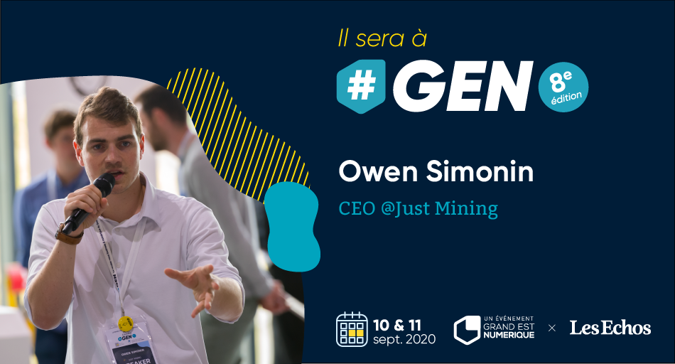 GENumerique's tweet photo. Owen Simonin, plus connu sous le pseudo @PowerHasheur, sera à #GEN2020 ! CEO de @JustMiningFr, une société spécialisée dans la #blockchain et les #cryptomonnaies, il interviendra à #GEN sur la thématique #Entrepreneuriat & #Projetstech 📈🪙
🎟️Billetterie 👉https://t.co/jYq0aeFzxS https://t.co/17roGHEvqY