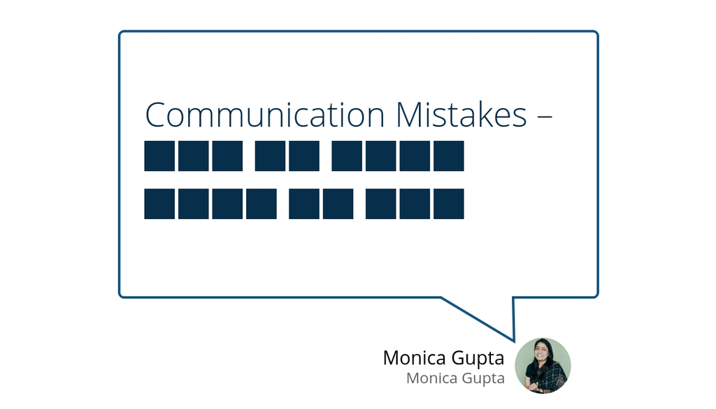 linkmonicagupta's tweet photo. Communication Mistakes – ऐसे ना करें किसी से बात https://t.co/u9DADlxSMP #CommunicationMistakes #Articles https://t.co/zTPS8KXver