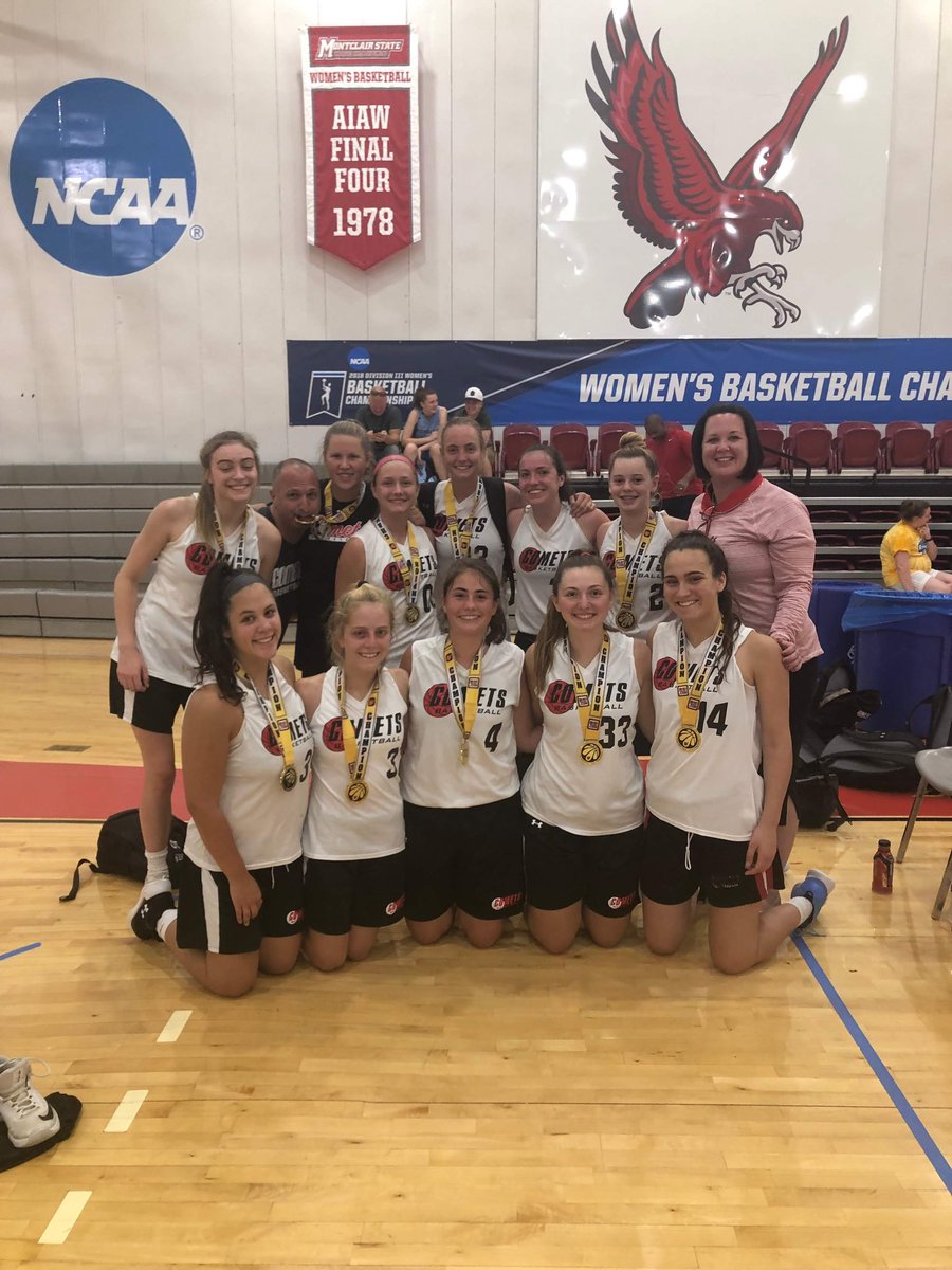 Pretty successful final weekend for this class of 2021 <a href="/CometsBallers/">Comets Basketball</a>. One last huddle after a 7 year run. “Don’t cry because it’s over, smile because it happened.” Good luck girls! ☄️🏀