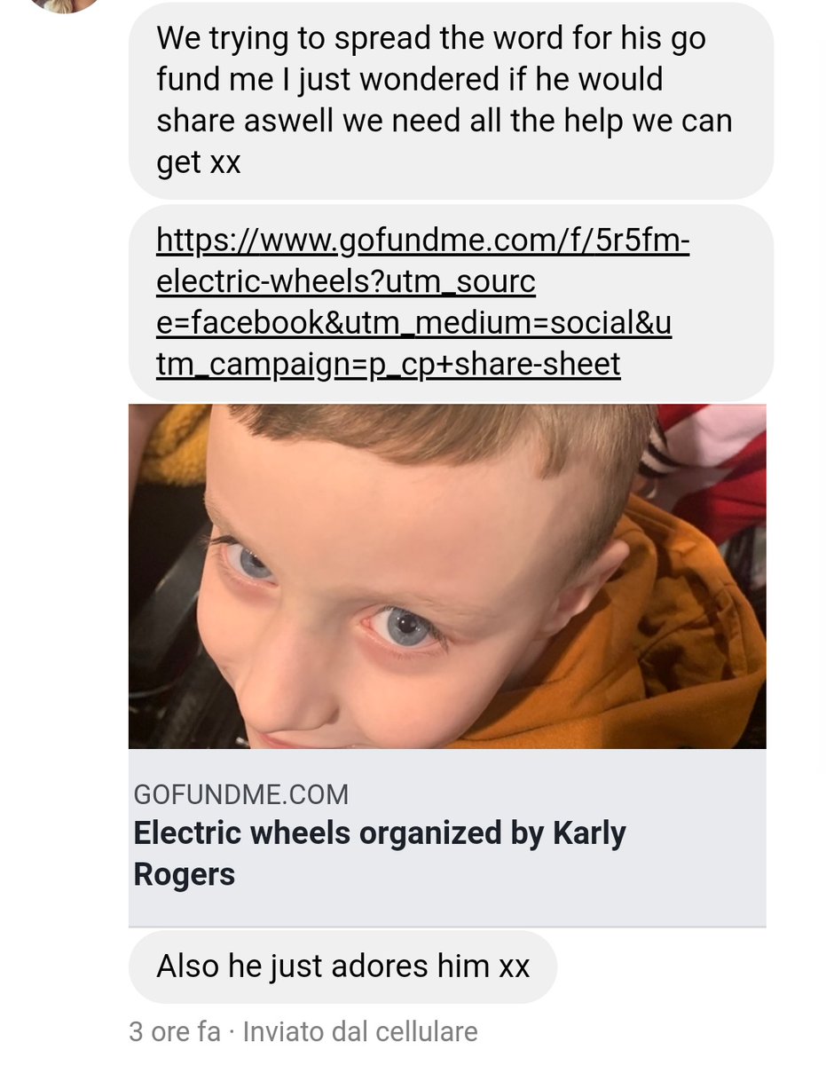 ehiRicardo's tweet photo. Harrison's mum asked me if we can try to reach Louis, as he would love to talk to him because he's been very poorly recently. She also needs help in order to buy a new wheelchair, so if you can donate, the link is below ⬇

SHARE AND TAG HIM PLEASE

https://t.co/6jKYJkwfk2 https://t.co/9xKxmMMVdc