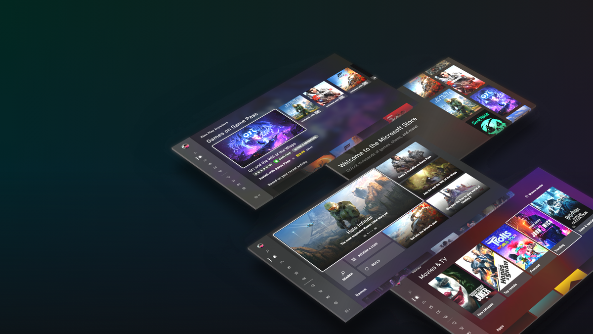 Xbox's tweet image. The Microsoft Store on Xbox is getting a full overhaul. Sleek, stylish, and way, way faster.

Check out what's under the hood: xbx.lv/2XnflPz