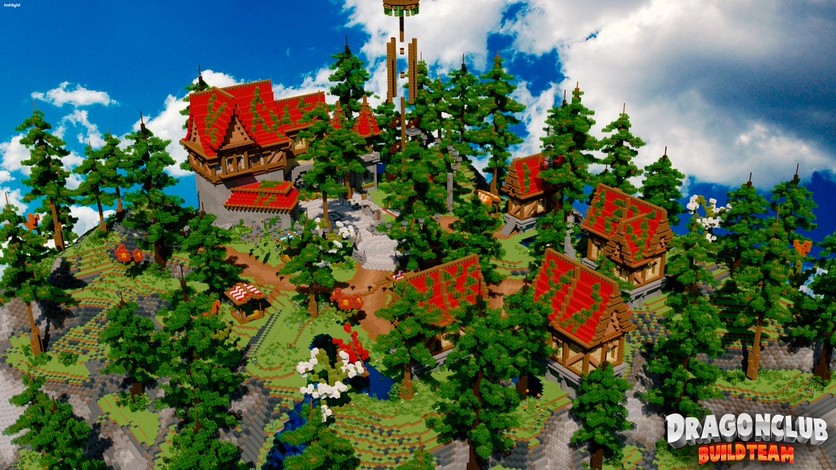 DragonClubST's tweet image. Lobby Principal para @MineSpoky 

Temática: Medieval moderno 🏰
Tamaño: 175x175

📌Builder: @SrNikkito @MALARD0 
📷Render: @ImNightDesigner 

#minecraft #minecraftbuildings #minecraftbuild