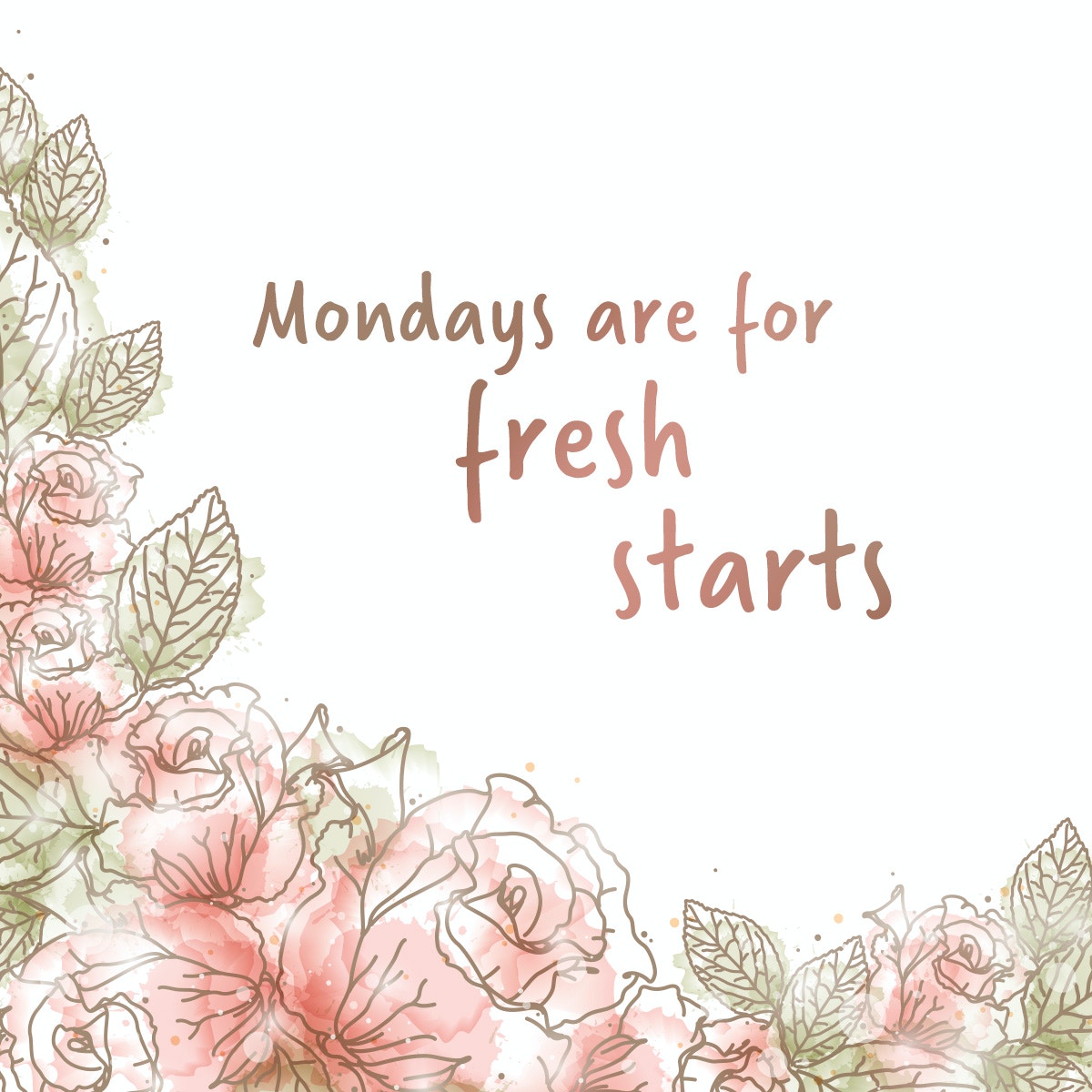 New month. New week. Fresh start. #MotivatationMonday