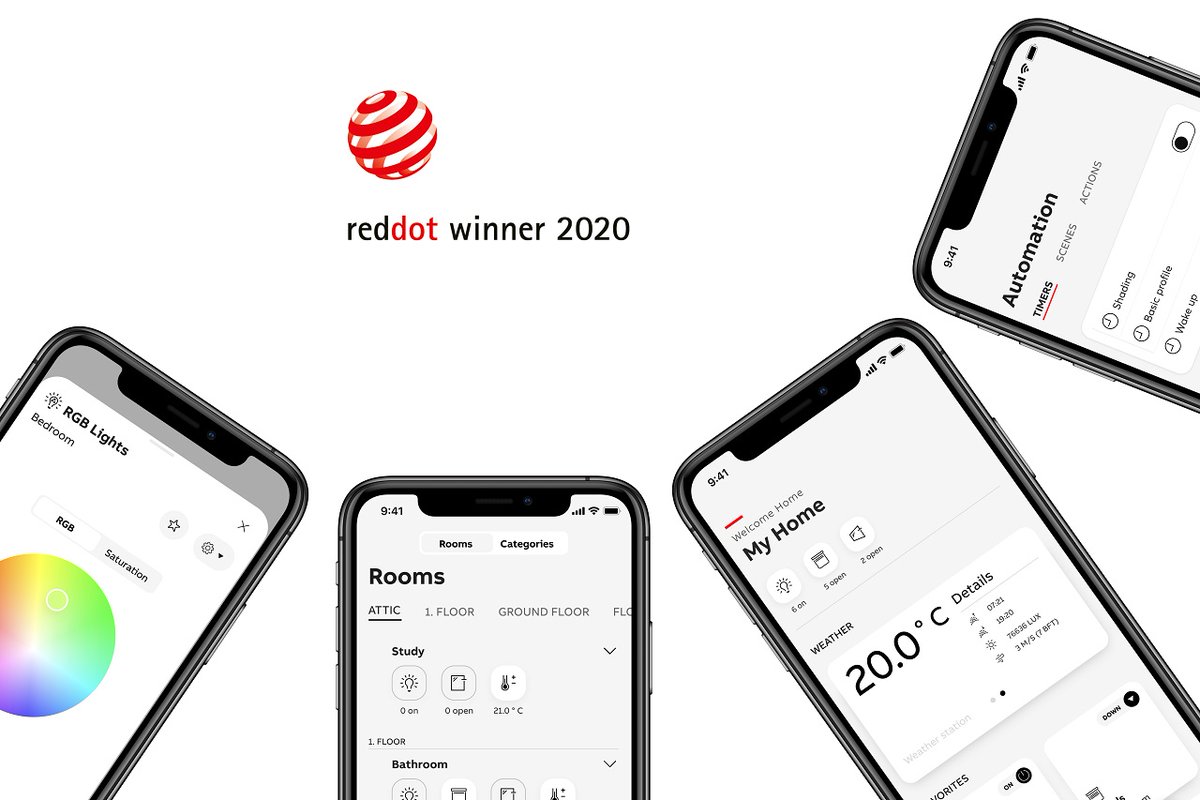 ABBgroupnews's tweet photo. 🔴🏅 Yay! #ABB’s smart home app wins @RedDot Design Award for the outstanding design of its user interface. More details here: https://t.co/QRXeZ8PgOd https://t.co/HbyoQONnET