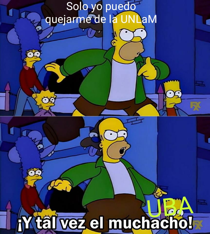 GabrielmVicente's tweet photo. Me quejo todo el día pero cuando alguien bardea a la UNLaM me desespero, soy literalmente este meme https://t.co/fELveADRtb