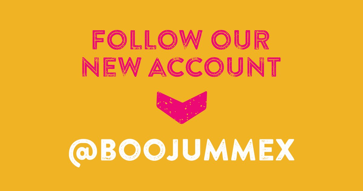 We’ve got a new Twitter home! For news, special offers and all the Boojum craic, give us a follow at <a href="/boojummex/">Boojum</a>.