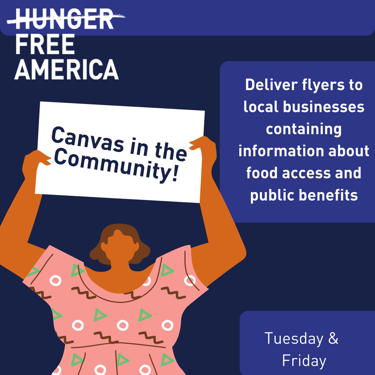 HungerFreeUSA's tweet photo. #Volunteer with #HungeFreeAmerica! This Tuesday and Friday help us canvass in the community by distributing flyers to local businesses showing where New Yorkers can find food assistance.
https://t.co/eqMrIC7uCt
#NYCVolunteer #HungerVolunteer #NYCService #CommunityService https://t.co/rDPvCV8jzp