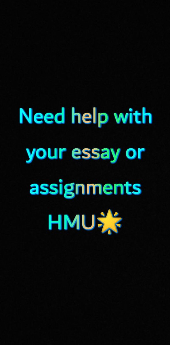 EssaysStars's tweet image. Dm @EssaysStars for high grades at a low pay.