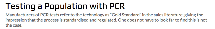 Quote, “No test gives a 100% accurate result; tests need to be evaluated to determine their sensitivity and specificity, ideally by comparison with a “gold standard.” The lack of such a clear-cut “gold-standard” for COVID19 testing makes evaluation of test accuracy challenging.”