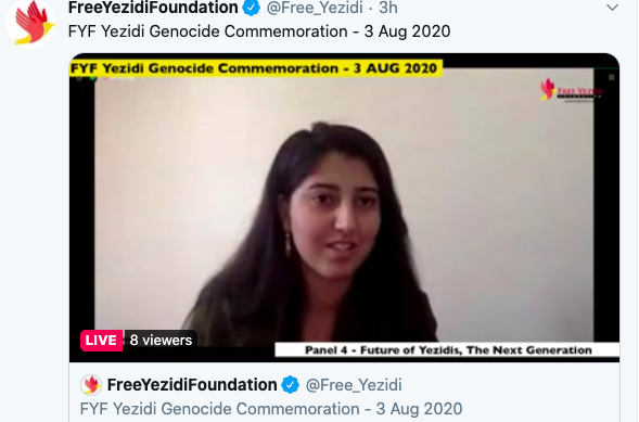 Free_Yezidi's tweet photo. I want to focus on education. I am an advocate for education. Since being in US, I have understood importance of education for Yezidi population. From Ottoman empire to ISIS, we have been persecuted; no access to real education. This is a basic need for us, for #Yezidi #Yazidi https://t.co/1rzbQXE8Oa