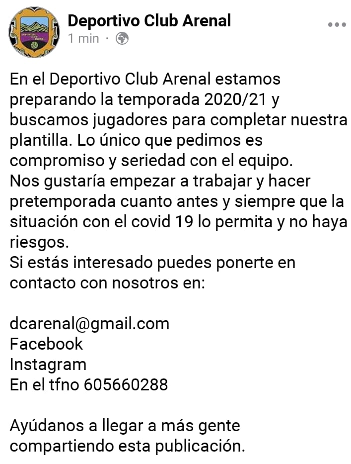 DeportivoClub Arenal (@deportivoarenal) on Twitter photo 