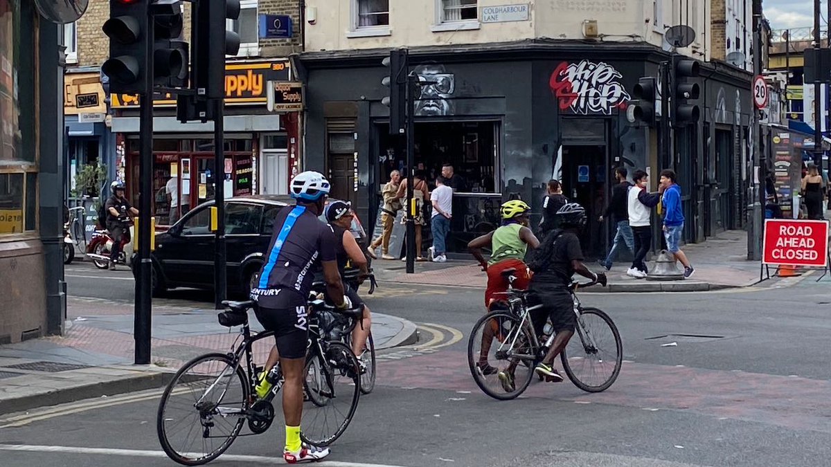 Some "lycra louts" - that's what you call 'keen cyclists' on road bikes if theres even a hint of spandex isn't it?