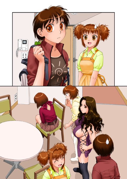 単行本「MAIの部屋」から台詞フキダシ擬音無し絵 その,19
基本的に各話から任意のページを抜き出して悪あがき修正をしています

2枚目は、連載時には真夜中消灯した後の暗いシーンなのですが明るくしてみました 