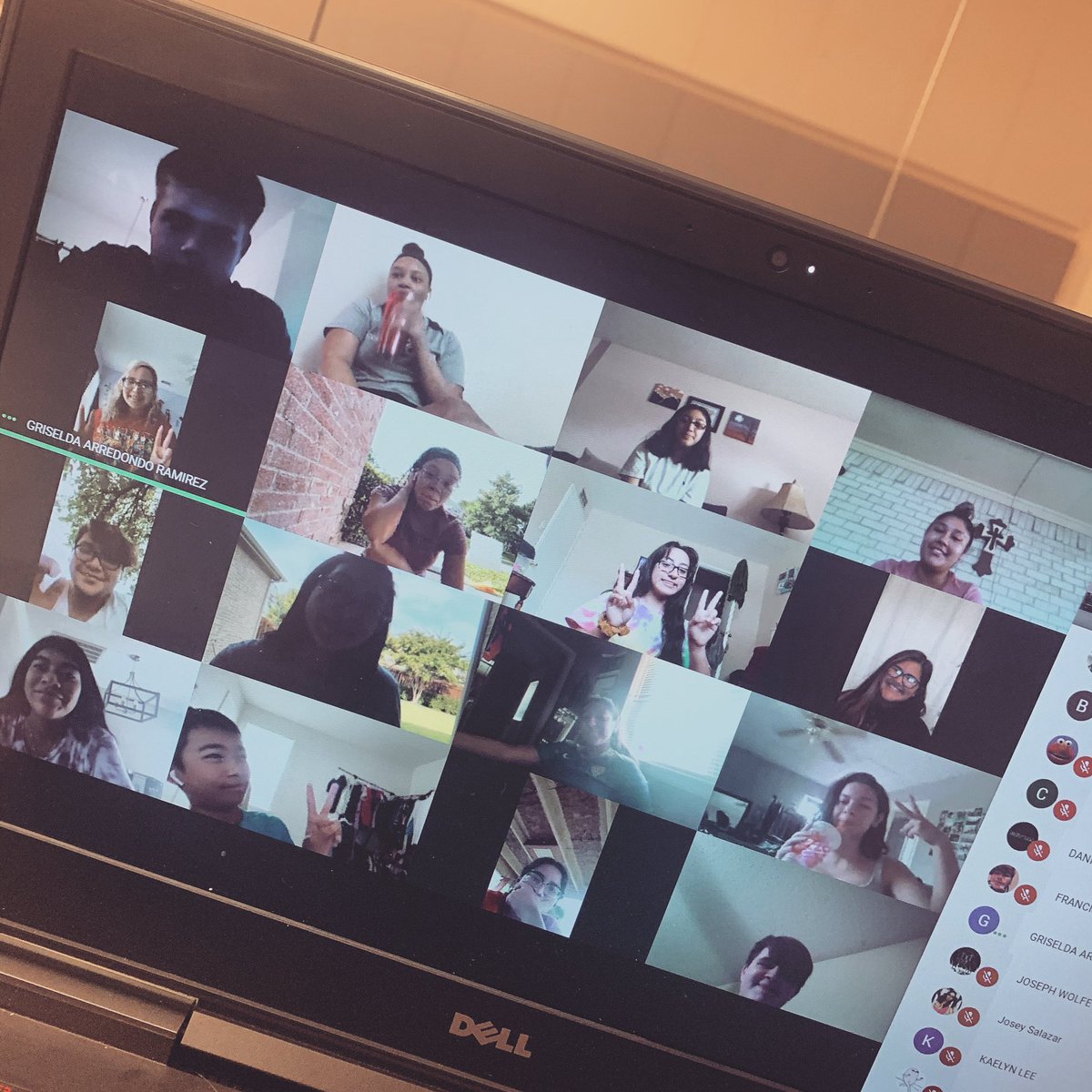 First virtual guard camp of the season✅💙💛 #WeAreLC #colorguard