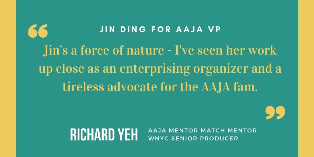 Thank you  @ryeh for endorsing my dedication to diversity and inclusion. I am proud of closing sponsorships for AAJA and introduce our AAJA community to these organizations!