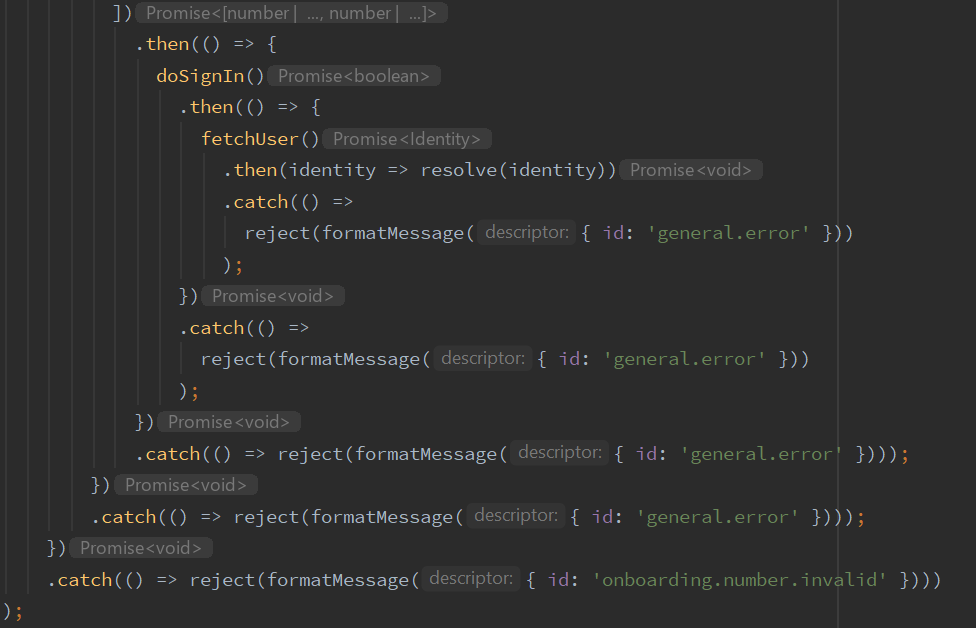 nicodotdev's tweet photo. On a scale from 1 to 10, how much do you like promises? #PromiseHell https://t.co/PKk1Nffpr8