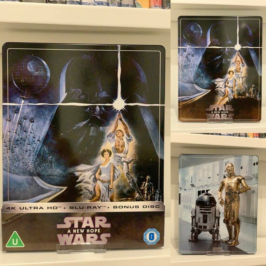 Il est superbe 😮 rentrée du jour les amis #steelbook #starwarsanewhope  #starwarsiv #ultrahd4k #bluraycollection #blurayaddict 👌👌😉 instagr.am/p/CDbrPXklT1Aw…