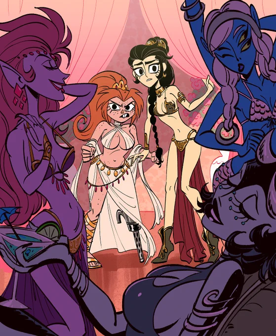Scotswoman and Jacqueline in some shenanigans. 