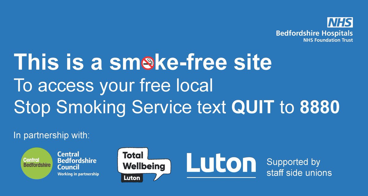 LandDHospital's tweet image. We are now a smoke-free site. 

Staff, visitors and patients are not permitted to smoke, or vape, within our hospital ground. 

Text QUIT to 88802 for support and advice.