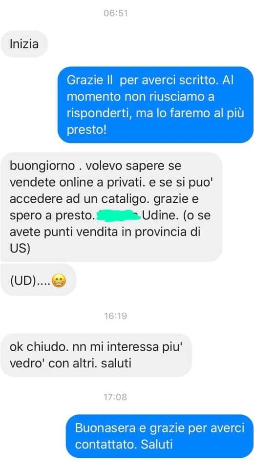 Oggi è lunedì.

Oggi ci sono 40 gradi.

Oggi non sono riuscito neanche ad aprire la mail durante la mattinata. Addirittura stamattina la mia visual ha installato la vetrina di agosto ed io l’ho appena salutata.

Ma la gente non lo sa e su Messenger (giustamente) vuole una ri…