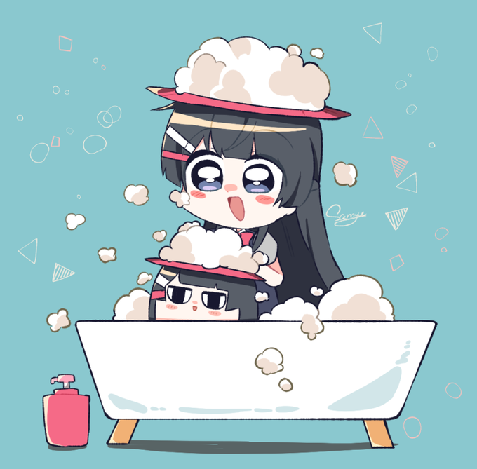 「bath chibi」 illustration images(Latest)