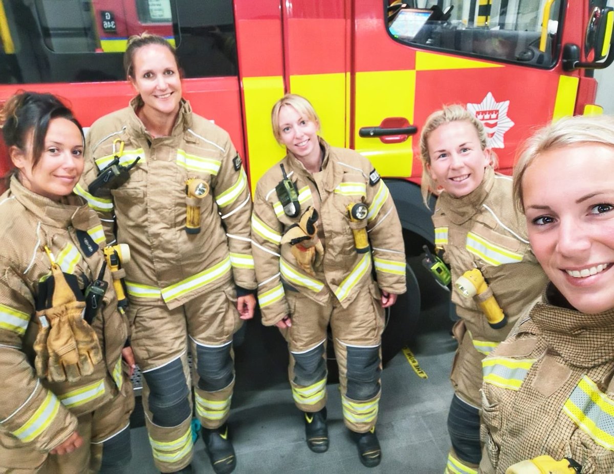 Not the first and certainly not the last. An all-female crew based at Chelsea Fire Station shows how far we've come since our first female firefighter joined in 1982. Women, girls, you can be what you can see! #SquadGoals