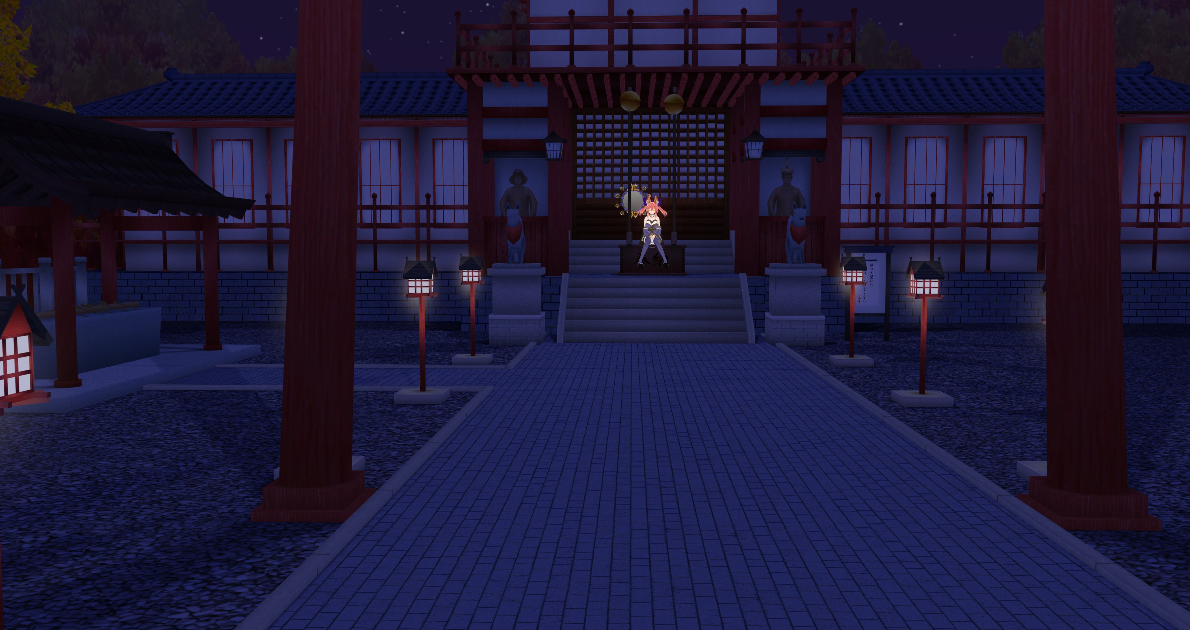 Ken ダークス 沒想到竟然有神社背景呢 狐狸神社參上 Cm3d2 Com3d2 玉藻の日https T Co Ux5tj65rk8 Twitter