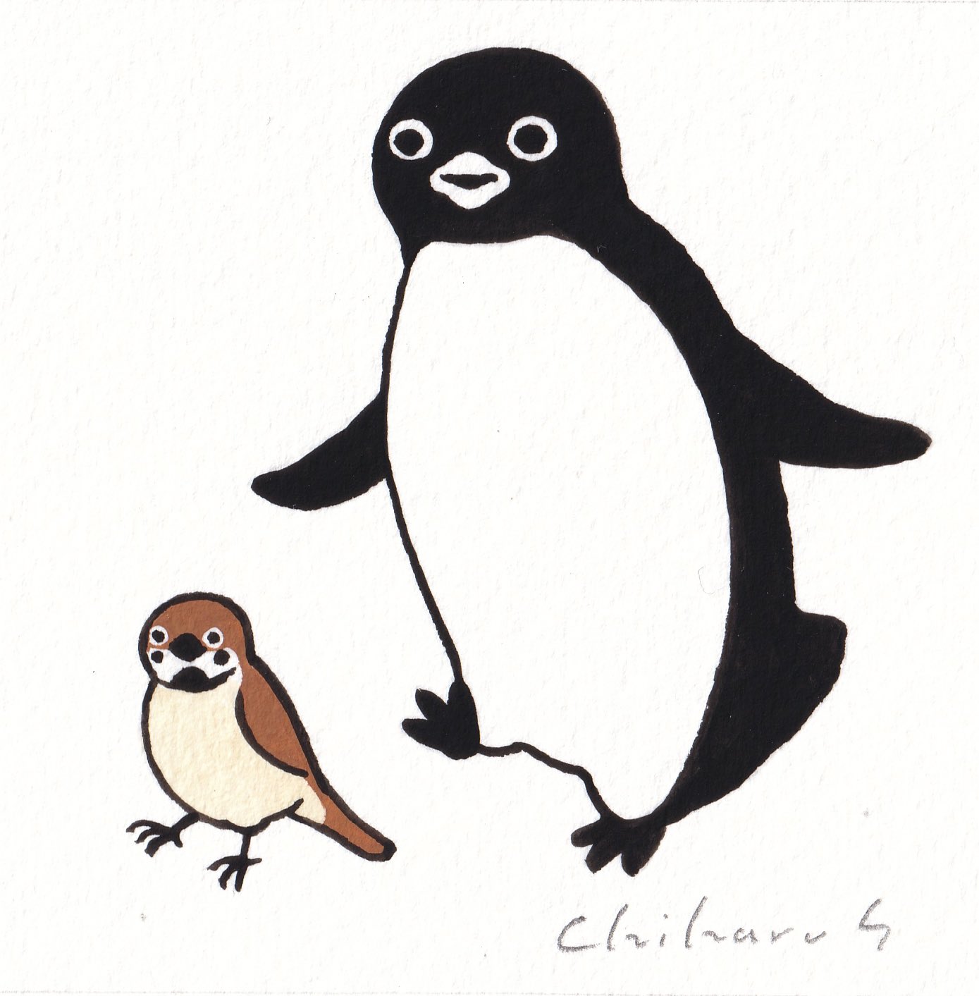 南極の夜【ペンギンと夜空】 絵画 kuro 通販 13542837｜Creema