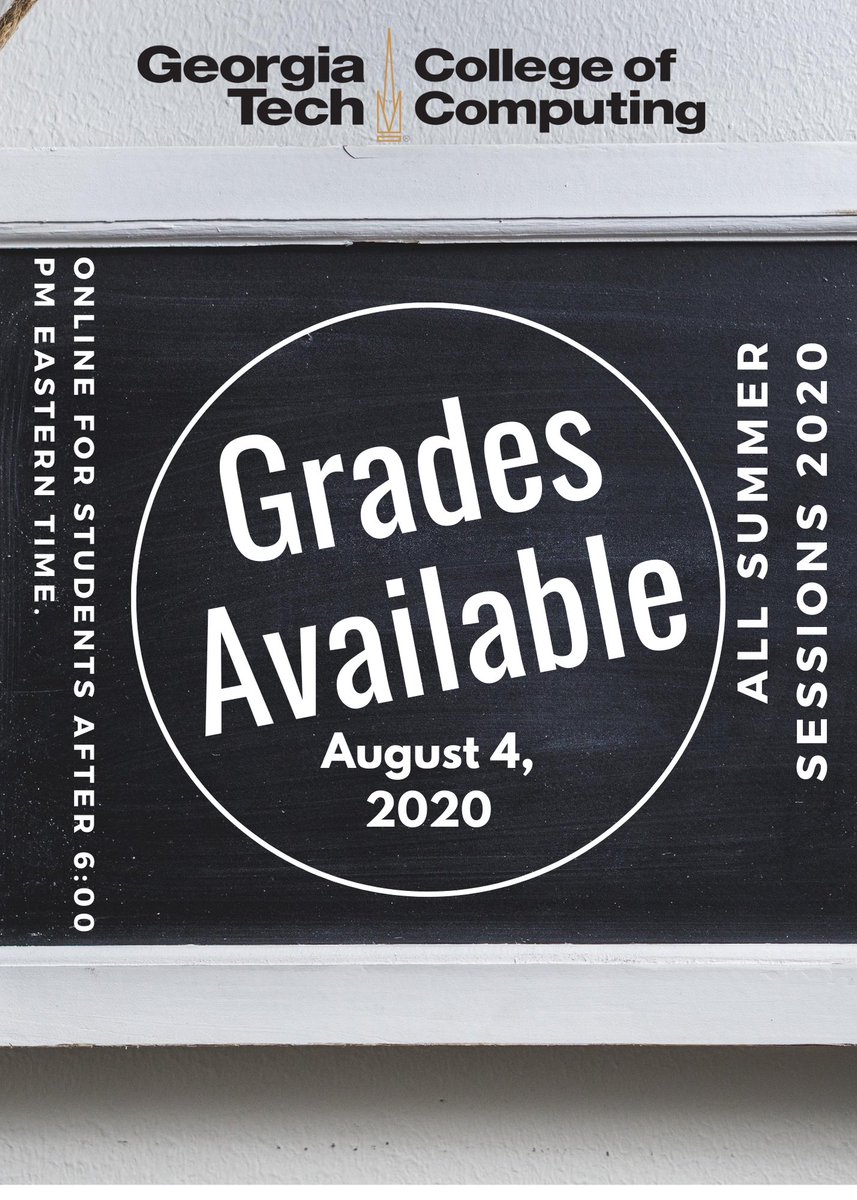 gtcocadvising's tweet photo. Summer Session Grades posting soon! https://t.co/hh5KxNc9XR