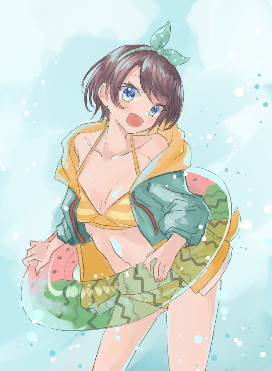 大空スバル 「#プロテインザスバル 」|あさお/もにてるのイラスト