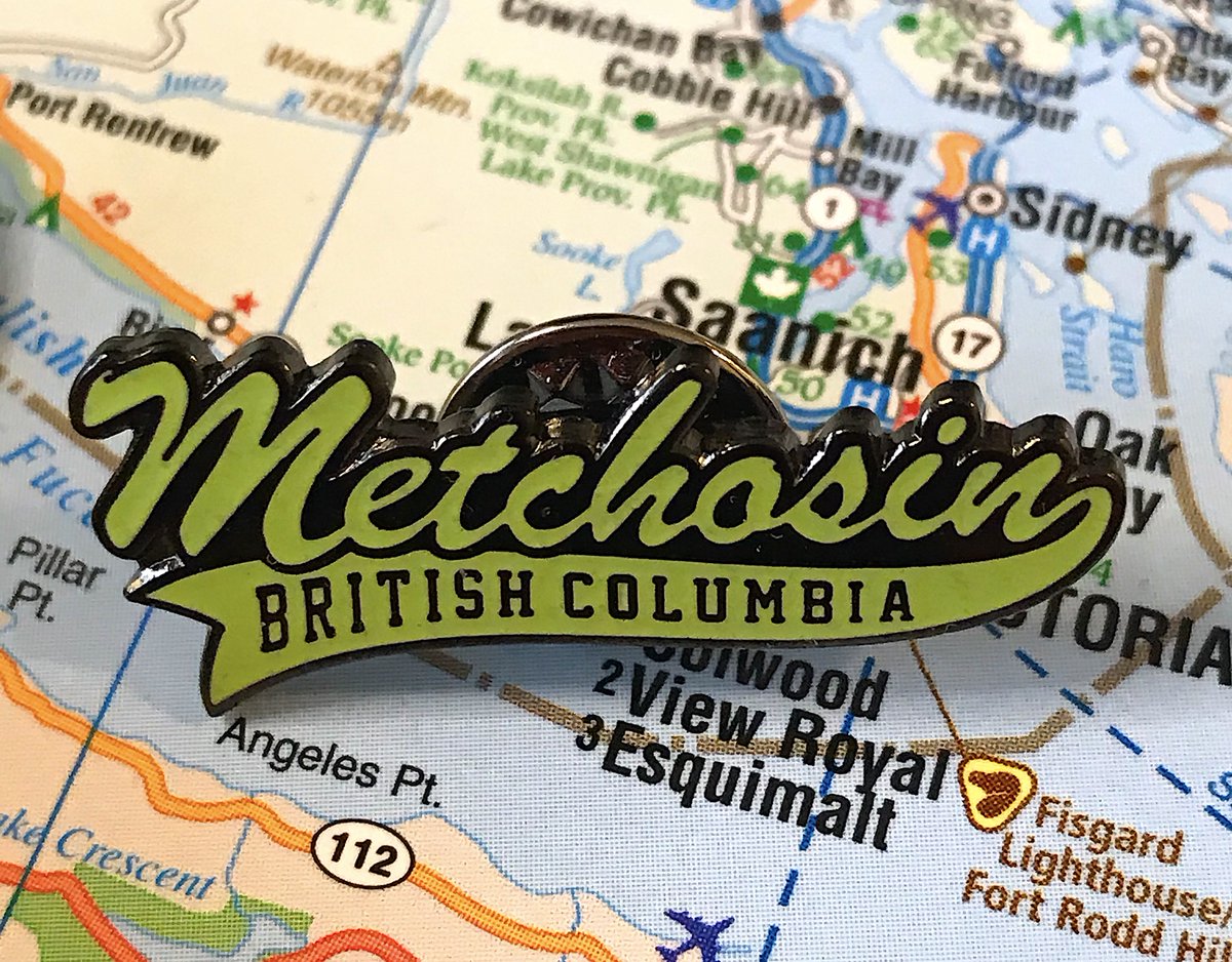 145. METCHOSIN- This is not from the city, but just a company that sells Metchosin paraphernalia, STILL COUNTS - Big Little League Baseball vibes- yes we're in british columbia, we know