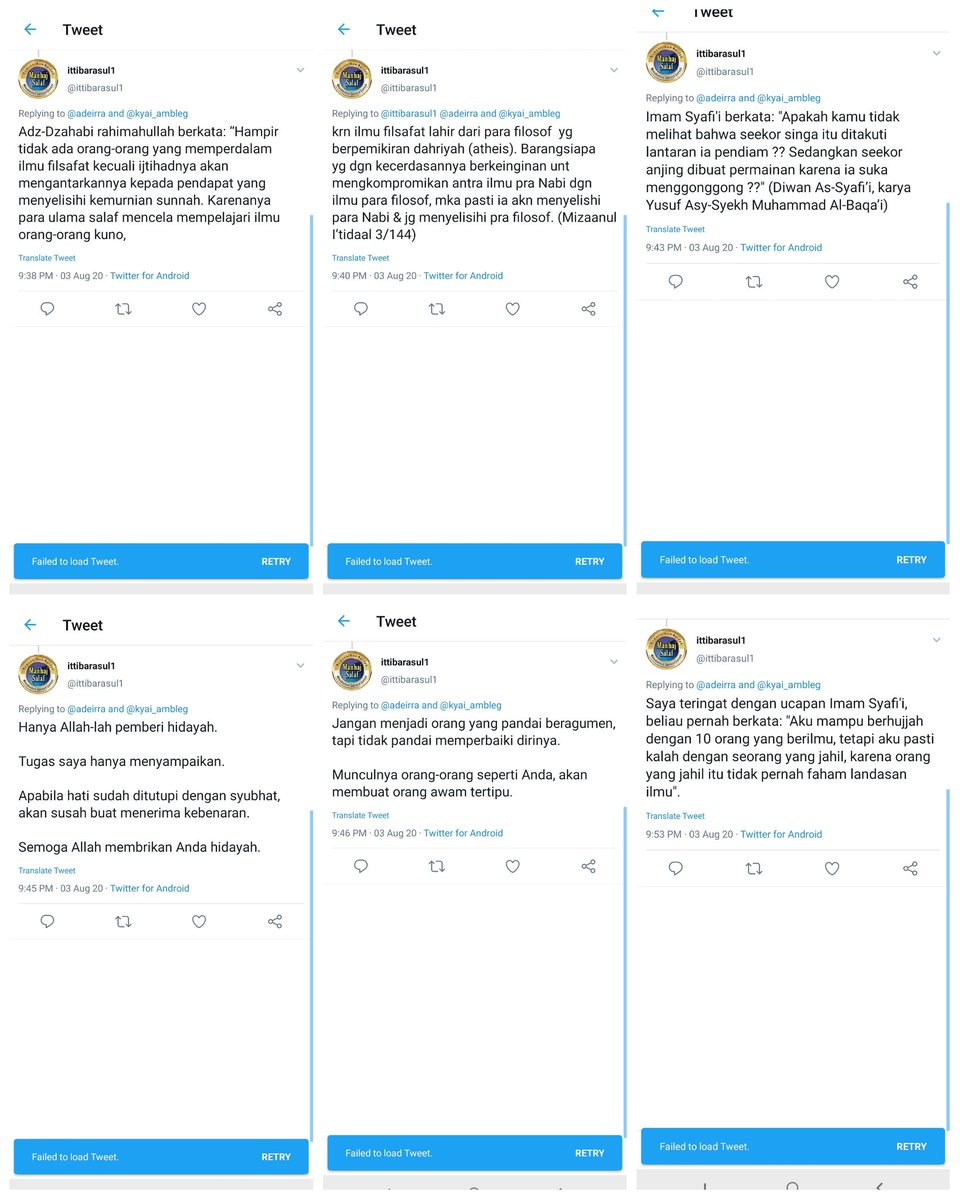 adeirra's tweet photo. Ternyata ngaku MANHAJ SALAF tuh HOBI NGEBLOKIR ketika diajak diskusi valid data.

Dari awal anda sudah NGAWUR menerjemahkan kitab Adz-Dzahabi dari lafadz MIN AL-KALAM jadi FILSAFAT.

Saya kasih BUKTI, bahwa Imam Abu Hanifah (HANAFI) adalah AHLI METODE TAQRIR QIYAS DAN KALAM.

👇🏻 https://t.co/9pWcS7Eap5