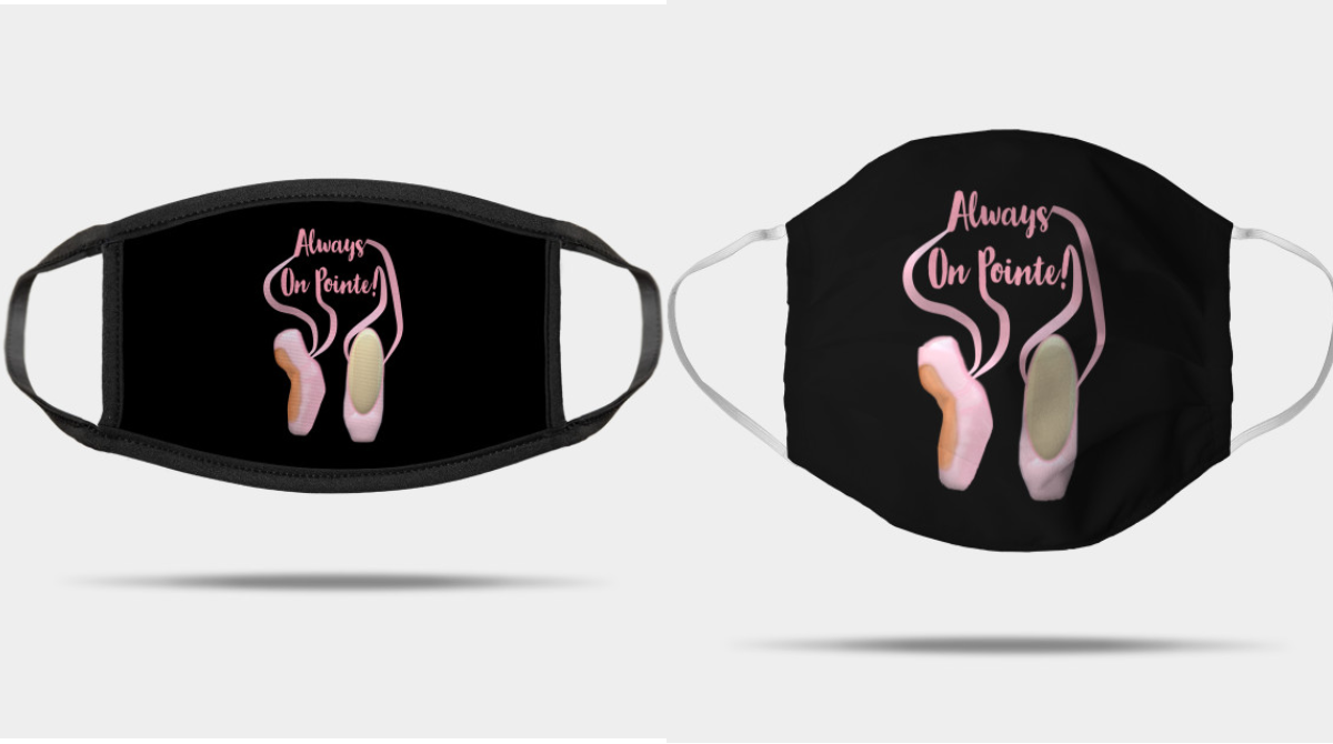 ArtByLM2's tweet photo. Always On Pointe! Face Masks designed by me for Ballet Dancers and Ballet Lovers. Available in white and on other items @Teepublic  Link: https://t.co/IImwGtnPQu  #ballet #pointeshoes #onpointe #funsaying #dancer #ballet #ballerina #balletdancers  #facemasks #masks #funfacemasks https://t.co/VkzypyTbeb